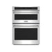 Thor Kitchen TMW30ED 30-inch combination microwave wall oven combo in stainless steel, front view with doors closed
