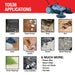 Tomahawk Power Commercial 38" Push Sweeper with Triple Power Brooms Concrete Vibrators - Lifestyle View