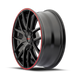 Touren TR60 Gloss Black with Red Ring Wheel 4