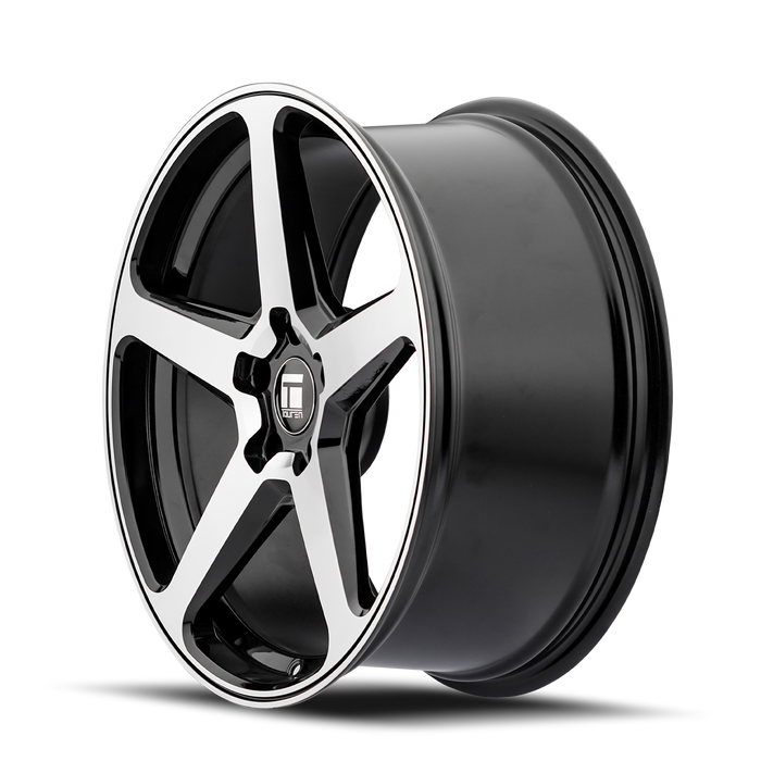 Touren TF96 Gloss Black Machined Wheel 4