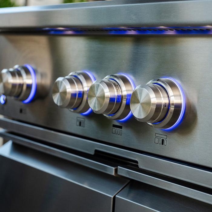 Thor Kitchen 36-Inch Gas Grill on Cart (TPG3601) – knobs