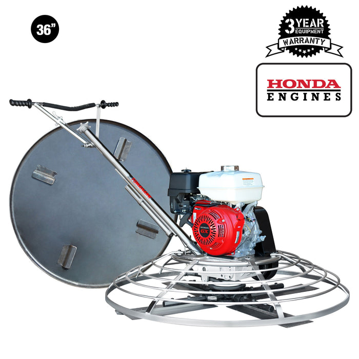 Tomahawk Power 36" Concrete Power Trowel 5.5HP Honda with Float Pan Cement Finishing Tool - Main Product Image