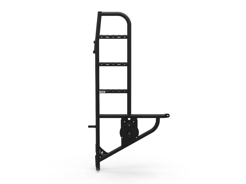 Flatline Van Co. 2015-2026 Ford Transit Van Rear Ladder + Tire Carrier – image 1 of 15