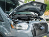 Flatline Van Co. 2020-2026 Ford Transit Van Hood Strut Kit – installed on vehicle, image 2 of 6