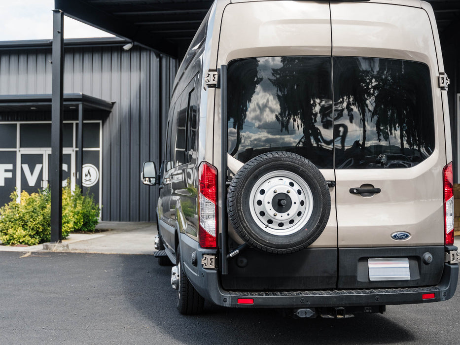 Flatline Van Co. 2015-2026 Ford Transit Rear Tire Carrier – image 9 of 12