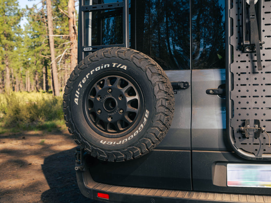 Flatline Van Co. 2015-2026 Ford Transit Van Rear Ladder + Tire Carrier – image 2 of 15