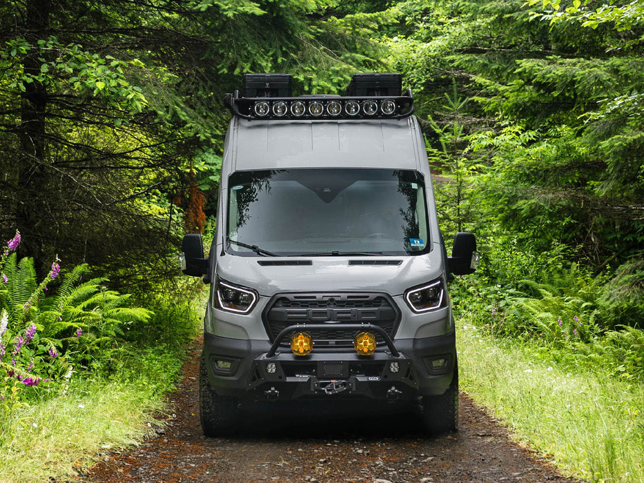 Flatline Van Co. 2015-2025 Ford Transit Center Mount Bumper – installed on vehicle, image 4 of 20