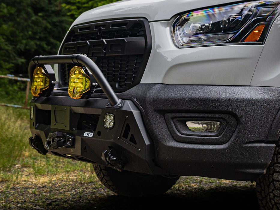 Flatline Van Co. 2015-2025 Ford Transit Center Mount Bumper – installed on vehicle, image 5 of 20