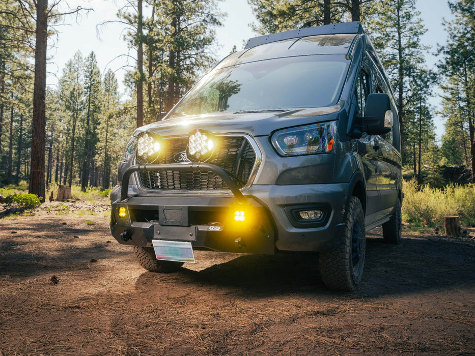 Flatline Van Co. 2015-2025 Ford Transit Center Mount Bumper – installed on vehicle, image 9 of 20