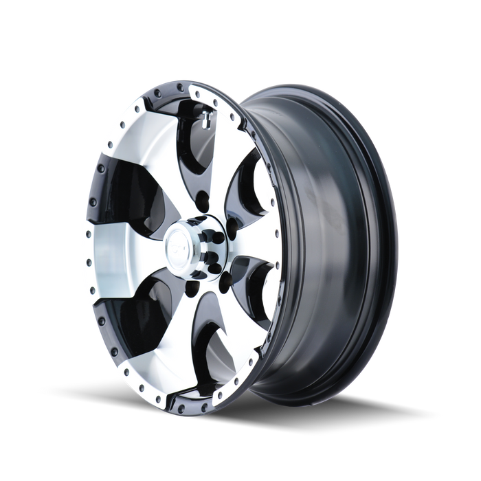 Ion Trailer 136 Gloss Black Machined Wheel 2