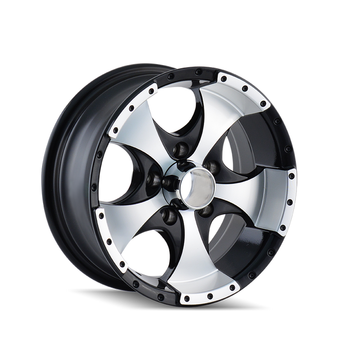 Ion Trailer 136 Gloss Black Machined Wheel 3