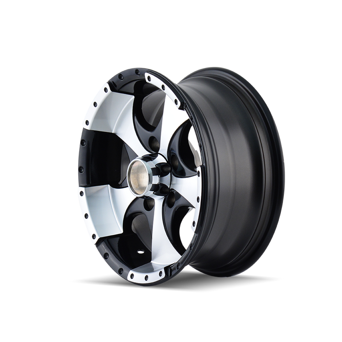 Ion Trailer 136 Gloss Black Machined Wheel 4