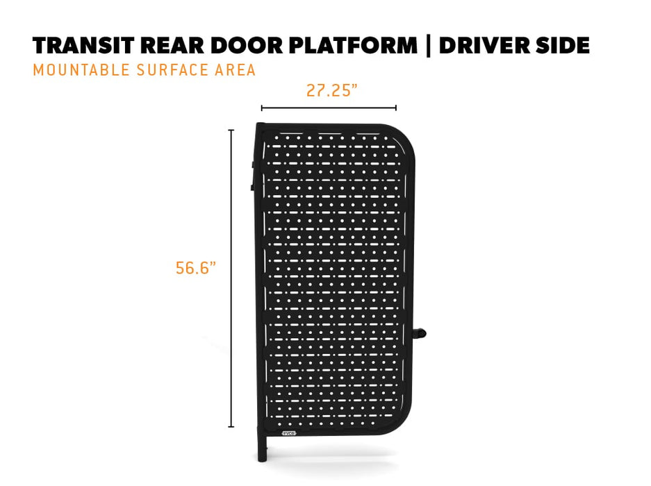Flatline Van Co. 2015-2026 Ford Transit Van Rear Door Platform – image 13 of 15