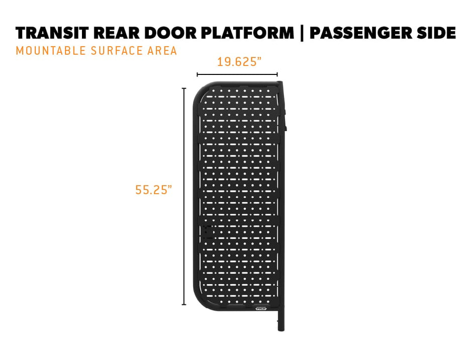 Flatline Van Co. 2015-2026 Ford Transit Van Rear Door Platform – image 14 of 15