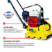 Tomahawk Power 5.5 HP Honda Paver Roller Compactor 17x12 for Pavers, Bricks, Stone, Sand Compaction - Detail View 3