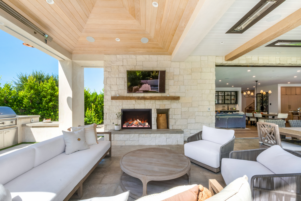 48" Electric Fireplace TRD-48-BESPOKE - back view