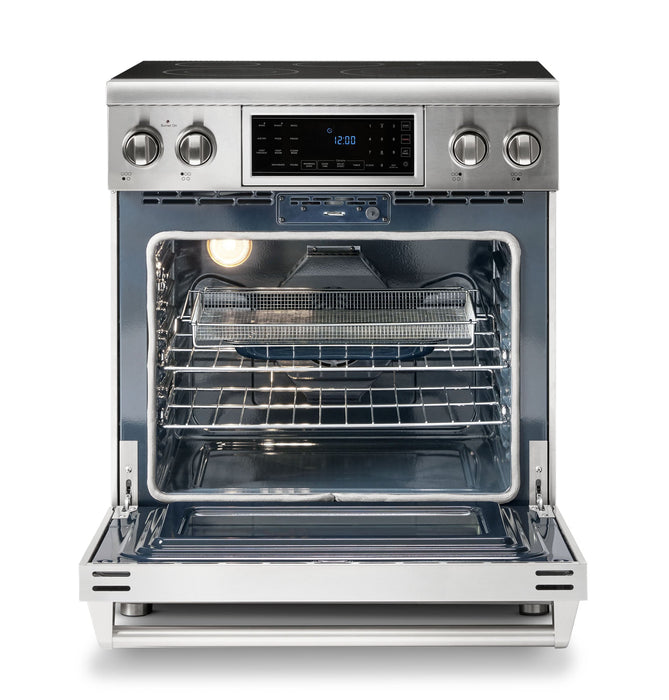 Thor Kitchen 30" Electric Range with 4.55 Cu. Ft. Self-Cleaning Oven, Air Fryer, and Tilt Panel in Stainless Steel (TRE3001) Thor Kitchen
