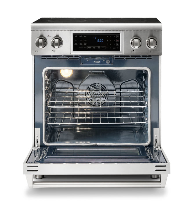 Thor Kitchen 30" Electric Range with 4.55 Cu. Ft. Self-Cleaning Oven, Air Fryer, and Tilt Panel in Stainless Steel (TRE3001) Thor Kitchen