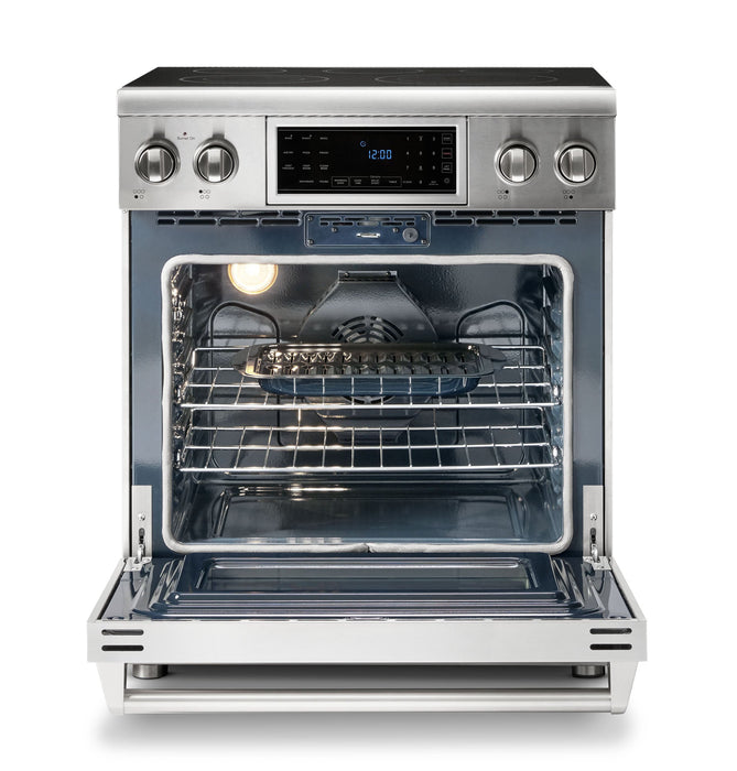 Thor Kitchen 30" Electric Range with 4.55 Cu. Ft. Self-Cleaning Oven, Air Fryer, and Tilt Panel in Stainless Steel (TRE3001) Thor Kitchen