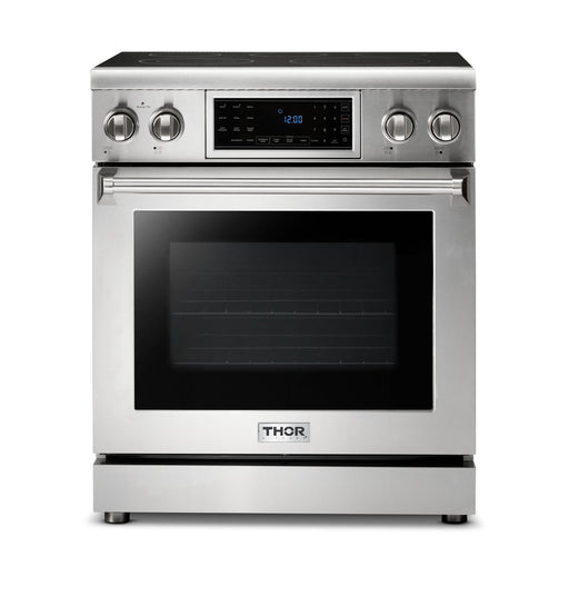Thor Kitchen 30" Electric Range with 4.55 Cu. Ft. Self-Cleaning Oven, Air Fryer, and Tilt Panel in Stainless Steel (TRE3001) Thor Kitchen