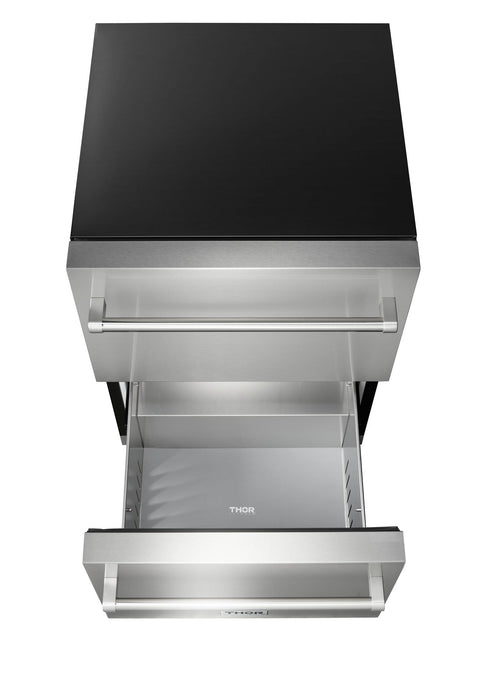 Thor Kitchen 24-Inch 5.4 cu. ft. Built-in Indoor/Outdoor Undercounter Double Drawer Refrigerator in Stainless Steel (TRF24U) Thor Kitchen