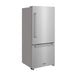 Thor Kitchen 30-Inch Bottom Freezer Refrigerator (TRF3017BF) – front left side closed