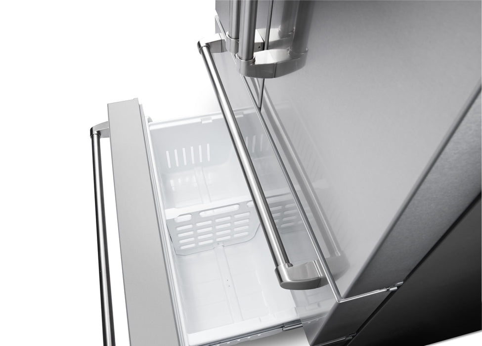 Thor Kitchen 36-Inch 22.5 cu. ft Freestanding French Door Refrigerator with Ice Maker in Stainless Steel (TRF3602) Thor Kitchen