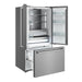 Thor Kitchen 36-Inch Counter-Depth French Door Refrigerator (TRF3603FD) – front left side open