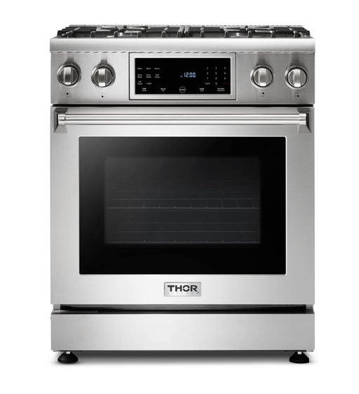 Thor Kitchen 30" Gas Range with 4.55 Cu. Ft. Self-Cleaning Oven and Tilt Panel in Stainless Steel (TRG3001) Thor Kitchen