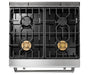 Thor Kitchen 30" Gas Range with 4.55 Cu. Ft. Self-Cleaning Oven and Tilt Panel in Stainless Steel (TRG3001) Thor Kitchen