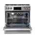Thor Kitchen 36" Gas Range with 6.0 Cu. Ft. Self-Cleaning Oven, Air Fryer, Tilt Panel in Stainless Steel (TRG3601) Thor Kitchen