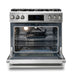 Thor Kitchen 36" Gas Range with 6.0 Cu. Ft. Self-Cleaning Oven, Air Fryer, Tilt Panel in Stainless Steel (TRG3601) Thor Kitchen