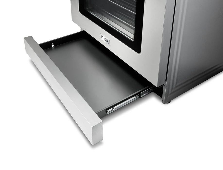 Thor Kitchen 36" Gas Range with 6.0 Cu. Ft. Self-Cleaning Oven, Air Fryer, Tilt Panel in Stainless Steel (TRG3601) Thor Kitchen