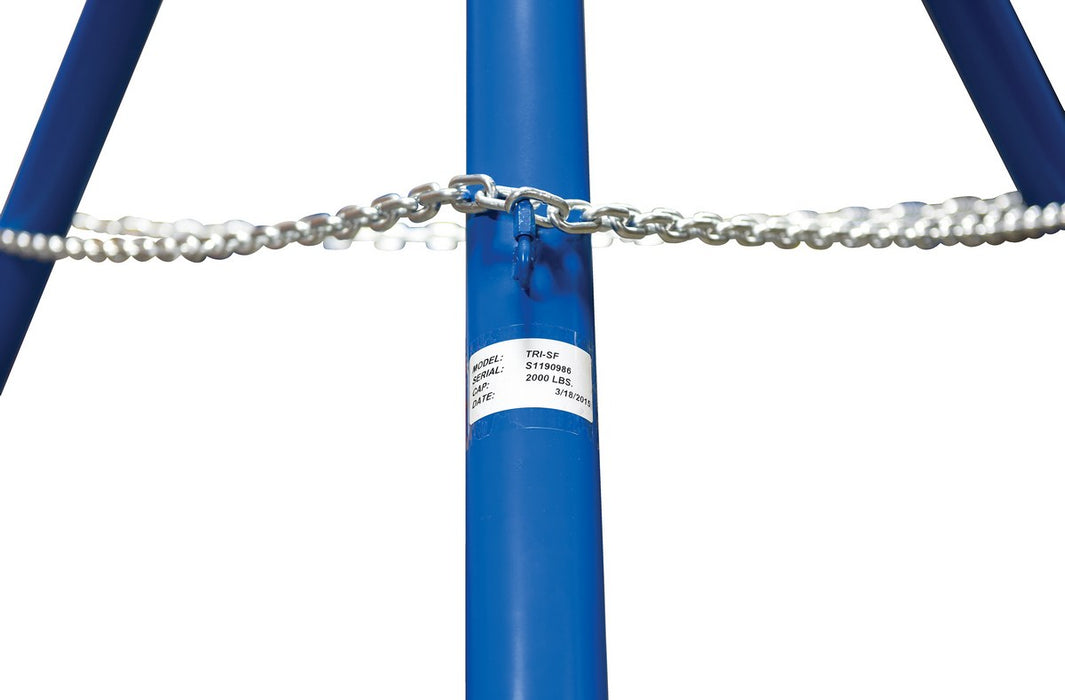 Vestil TRI-SF steel fixed tripod stand - view 6