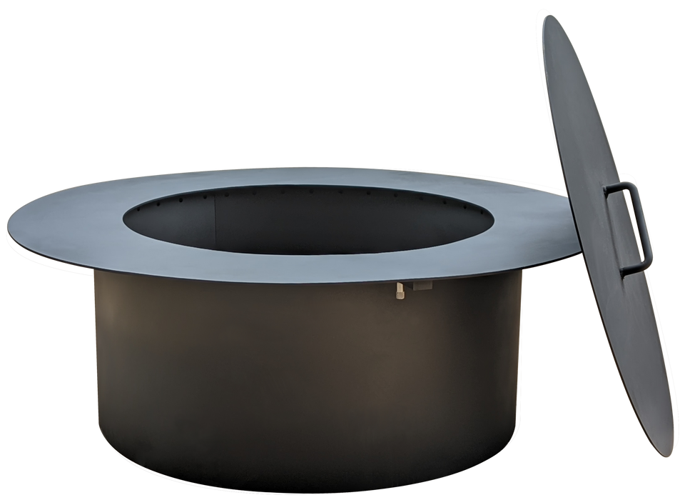 TessaRai Round Black Steel Regular Insert — fits opening 28-32"