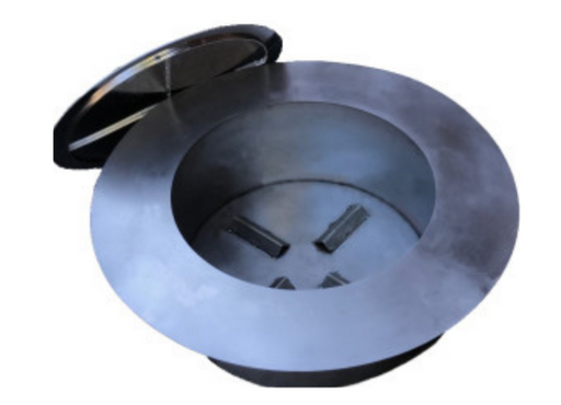 TessaRai Round Stainless Steel Smokeless Insert — fits opening 28-34"