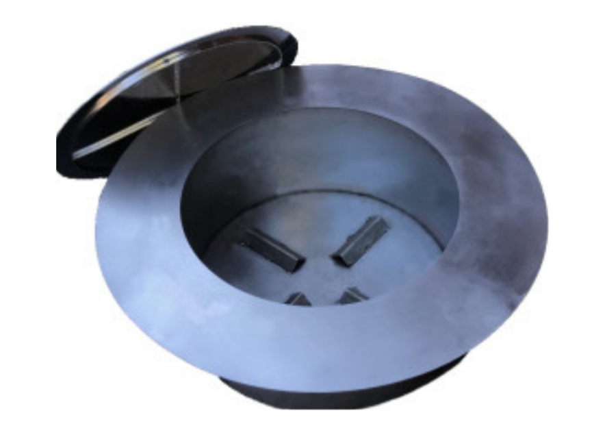 TessaRai Round Stainless Steel Smokeless Insert — fits opening 28-34"