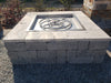 TessaRai Square 24 Tumbled Wall Gas Firepit — Auto Ignition