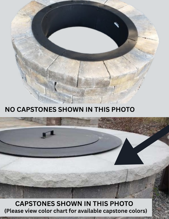TessaRai Square capstone — Rockface 9" x 24" straight