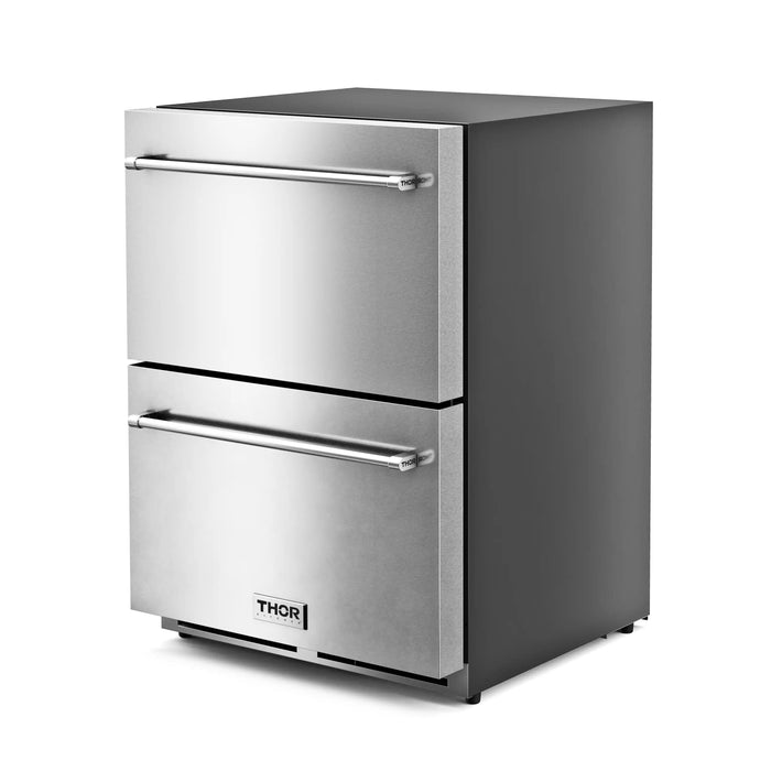 Thor Kitchen 24-Inch Indoor Outdoor Freezer Drawer in Stainless Steel (TRZ24U) Thor Kitchen