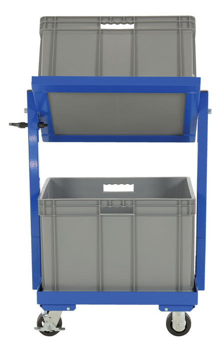 Vestil TSCT-2B steel multi-tier cart with - view 4
