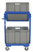 Vestil TSCT-2B steel multi-tier cart with - view 4