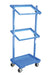 Vestil TSCT-3 Steel Multi-Tier Cart with 3 Shelves 300 lb. Static Capacity Blue