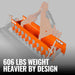60" Heavy Duty Soil Pulverizer,  Single Spiked Roller,  21 Shanks,  Ca — angle view