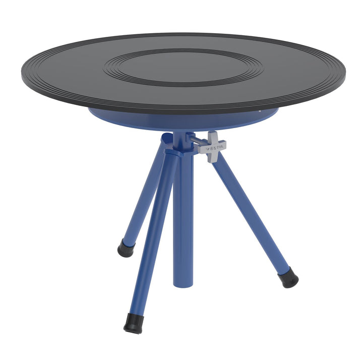 Vestil TT-N-30-DPED Steel Turntable 30 in. Diameter Manual 23-34 in. Height Adjustment 300 lb. Capacity Blue