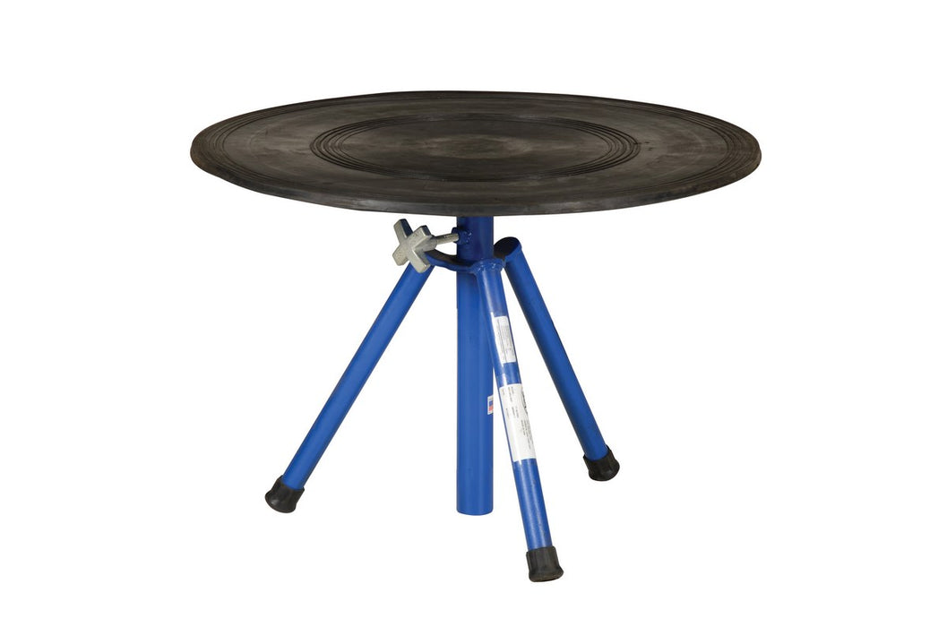 Vestil TT-N-30-PED Steel Turntable 30 in. Diameter Manual 21-32 in. Height Adjustment 300 lb. Capacity Blue