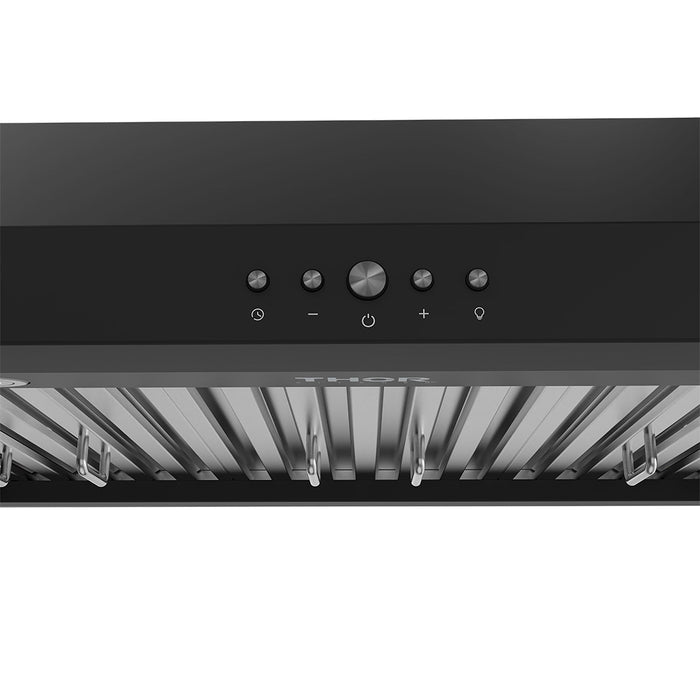Thor Kitchen 30-Inch Black Under Cabinet Range Hood (TUH3048B) – control