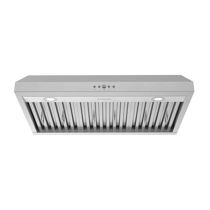 Thor Kitchen 36-Inch Under Cabinet Range Hood (TUH3648) – front logo
