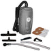 Tomahawk Power Electric Backpack Vacuum 6 qt Lightweight Commercial High-Performance Cleaning Solution Push Sweeper