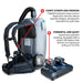 18V Battery Powered Backpack Vacuum 6L for Janitorial Cleaning - lifestyle in-use